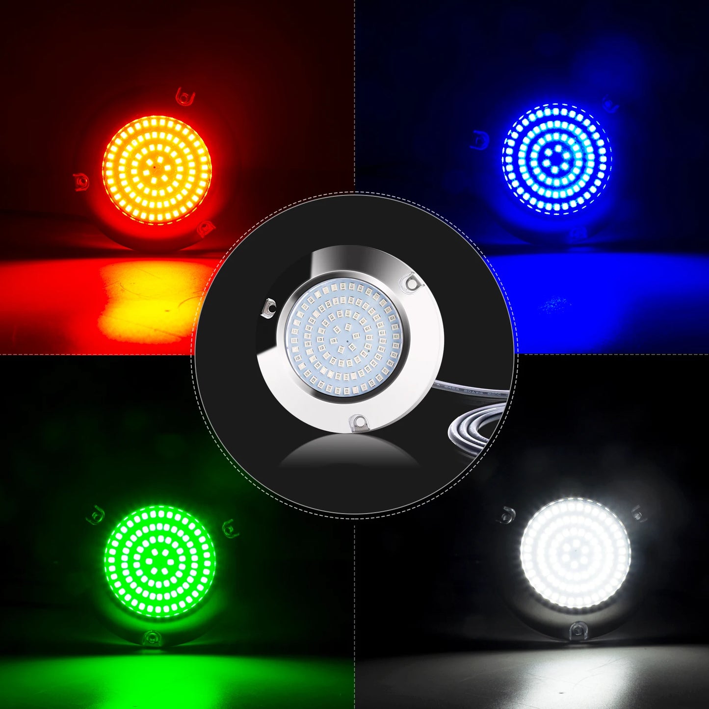 2pcs 120W LED Marine Yacht Lamp DC12V 24V 316L Stainless Steel IP68 Anti-corrosion Boat Underwater Light Saltwater Яхты Катера
