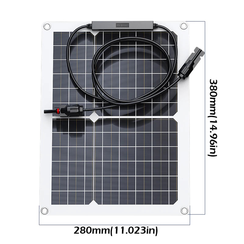 600W Solar Panel Kit Complete 18V USB With 100A Controller Solar Cells for Car Yacht RV Boat Camp MobliePhone Battery Charger