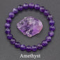 Original Reiki Blue Apatite Beads Bracelet Men Women Natural Lapis Lazuli Amethyst Yellow Tiger Eye Stone Beads Bracelet Jewelry