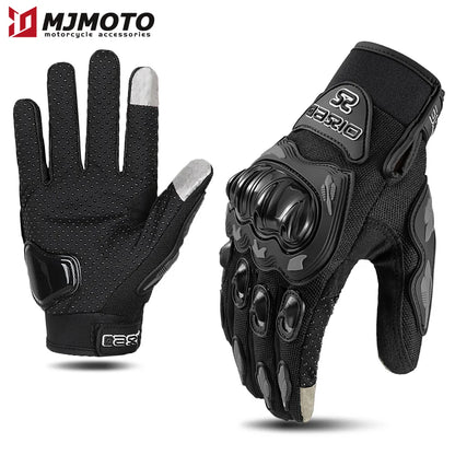 Ummer Breathable Full Finger Motorcycle Gloves Non-slip Wear-resistant Motocross Racing Gloves Touch Screen Moto Biker Gloves