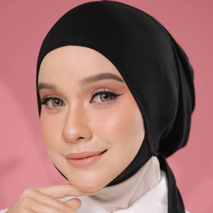 Muslim Inner Cap Hijab For Women Solid Underscarf Hijab Undercap Scarf Turban Hat Islamic Muslim Hijabs Ready To Wear Headcover