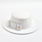 Fedora Hat for Women Fashion Formal Wedding Decorate Church Cap Flat Top Bow Party Jazz Hat Chapeau Femme