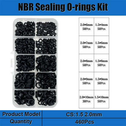 Rubber O Ring Sealing Washer Plumbing Gasket Oil Resistant Oring Automobile Plumbing Faucet Water Repair Black NBR Seal O-Ring