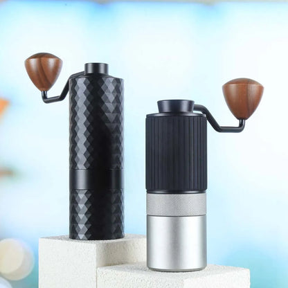 HAVMORE Upgrade Manual Coffee Grinder CNC Professional Stainless Steel Diamond Adjustable Manual Burr Coffee Bean Grinding