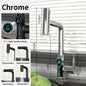 Waterfall Temperature Digital Display Basin Faucet Lift Up Down Stream Sprayer Hot Cold Water Sink Mixer Wash Tap For Bathroom
