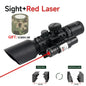 3-10X42E Scopes Red/Green Laser Tactical Combo Sight Optics Hunting Riflescope  Airsoft  Precise Shooting Riflescope for 20mm