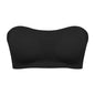 Women's Sexy Strapless Push Up Bra Removable Padded Seamless Ice Silk Top Women Invisible Beauty Back Anti-slip Off-shoulder Bra