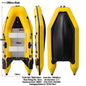 New 0.9mm Thickening (2.3~3.3m) Assault Boat Set 2-6 People Assault Boat Air Alloy Floor Lifeboat Kayak Inflatable Fishing Boat