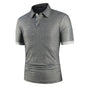 Men Polo Men Shirt Short Sleeve Polo Shirt Contrast Color Polo New Clothing Summer Streetwear Casual Fashion Men tops