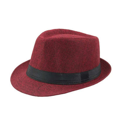 Trendy Wide Brim Men Straw Hat Women Summer Solid Color Fedoras Jazz Sun Cap Outdoor Casual Panama Cowboy Hats