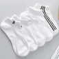 10pairs Men's Fashion Cotton Breathable Comfortable Ankle Socks, Men's Summer Socks