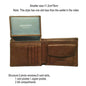 GENODERN Cow Leather Men Wallets with Coin Pocket Vintage Male Purse RFID Blocking Genuine Leather Men Wallet with Card Holders