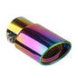 1PCS 2.5" Inlet Car Auto Exhaust Muffler Tip Pipe  Stainless Steel Chrome Trim Rear Tail Throat For Most Cars