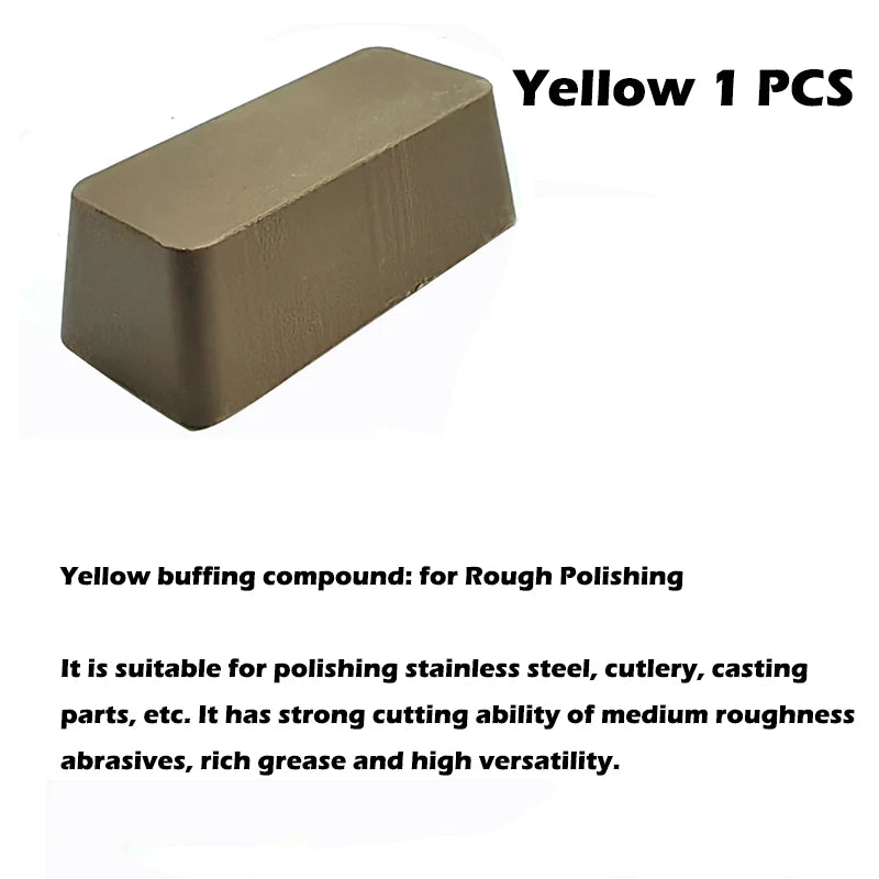 Set Stainless Steel Metal Polishing Wax Solid Polishing Paste Decontamination, Scratch Repair and Removal of Abrasive Blocks