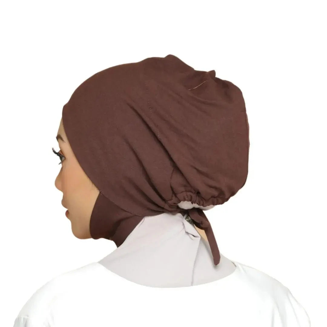 Muslim Inner Cap Hijab For Women Solid Underscarf Hijab Undercap Scarf Turban Hat Islamic Muslim Hijabs Ready To Wear Headcover