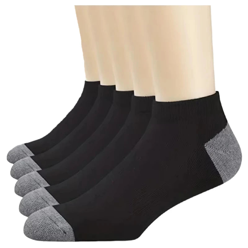 10pairs Men's Fashion Cotton Breathable Comfortable Ankle Socks, Men's Summer Socks