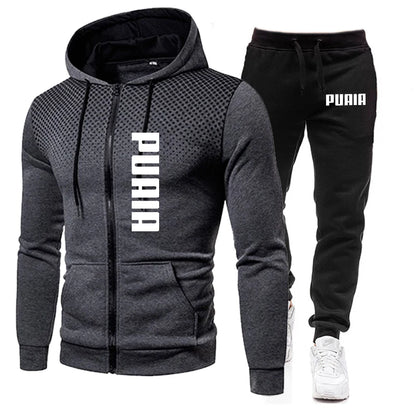 Hot Sales Hoodies Quality Men's Tracksuit Jogging Outdoor Daily Zipper Coat Top Autumn Winter Versatile Sweatpants Fashion Suit