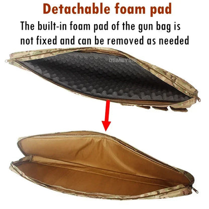 70cm / 95cm / 115cm Tactical Gun Storage Bag Outdoor Shooting Hunting Shotgun Carry Case Rifle Shoulder Bag with Pad