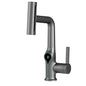 Waterfall Temperature Digital Display Basin Faucet Lift Up Down Stream Sprayer Hot Cold Water Sink Mixer Wash Tap For Bathroom