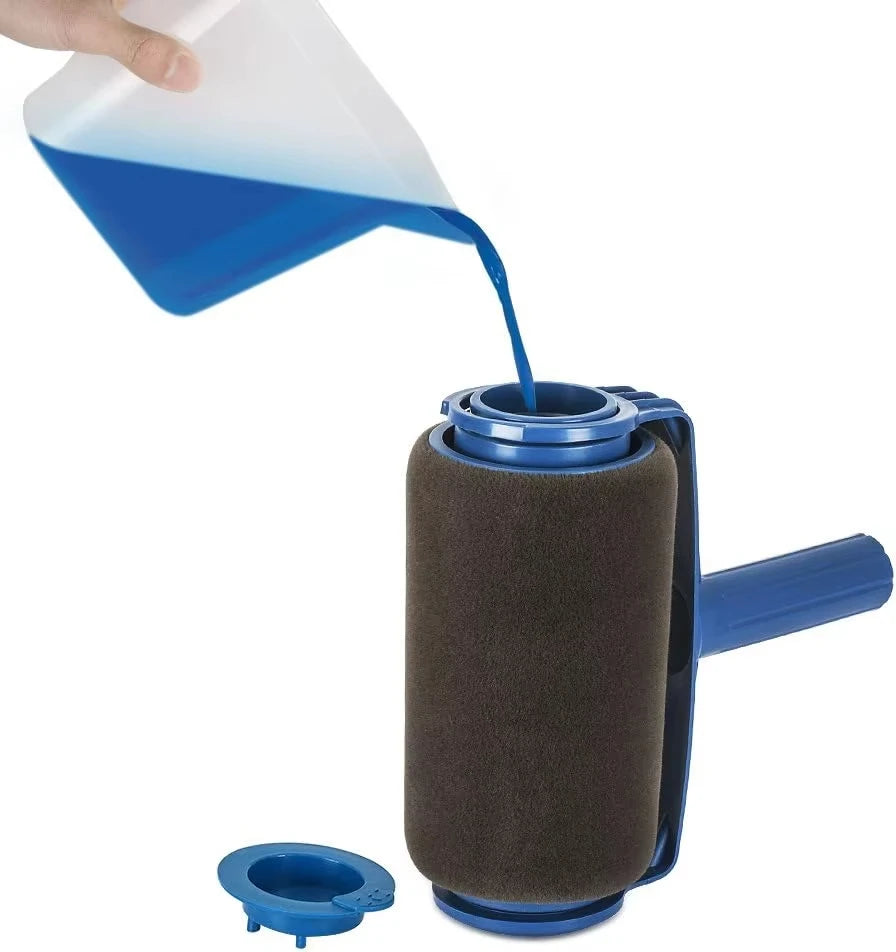 1Pc Paint Roller Brush - Handheld Paint Roller - Cleaning Paint Roller - Roller Tool For Painting Room Walls Ceilings Floors