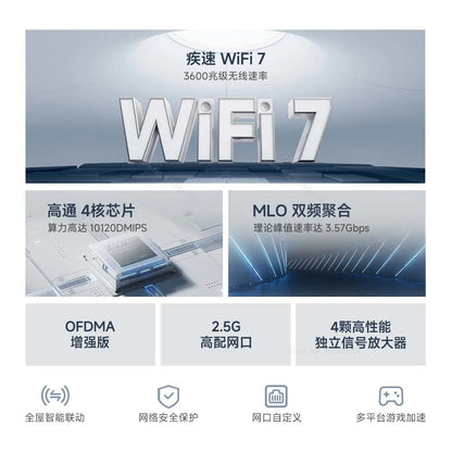 Xiaomi Router BE3600 WiFi 7 Dual-Band Qualcomm quad-core Gaming Acceleration 3570Mbps Dual WAN LAN Mesh Network Repeater VPN