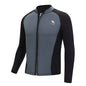 Oulylan Swimming Men's Split Long Sleeve Surf Snorkel Top Jacket 2mm Neoprene Wetsuit Warm Water Sports Surf Diving