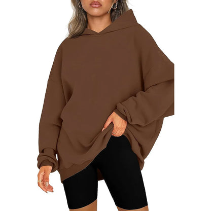 Hoodies for Women Oversized Hooded Sweatshirts Fleece Casual Long Sleeve Pullover Loose Lightweight Fall Clothes 2023