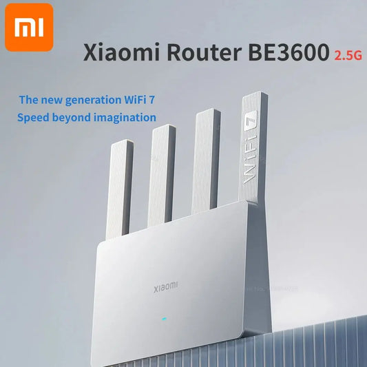 Xiaomi Router BE3600 WiFi 7 Dual-Band Qualcomm quad-core Gaming Acceleration 3570Mbps Dual WAN LAN Mesh Network Repeater VPN