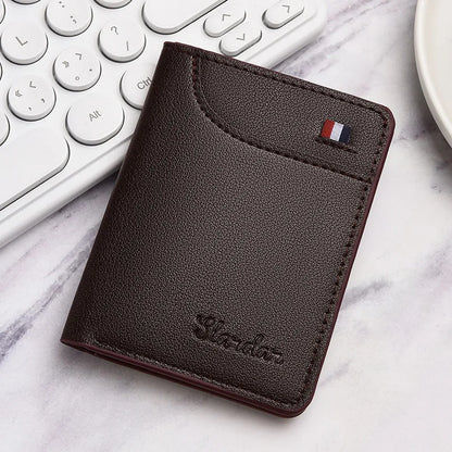 1Pc New Super Slim Soft Wallet PU Leather Mini Credit Card Wallet Purse Card Holders Men Wallet Thin Small Short Skin Wallets
