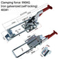 304 Stainless Steel / Iron galvanized Quick Fixture Adjustable Buckle Lock Clamp Box Buckle Horizontal Fixture Door Bolt Clamp