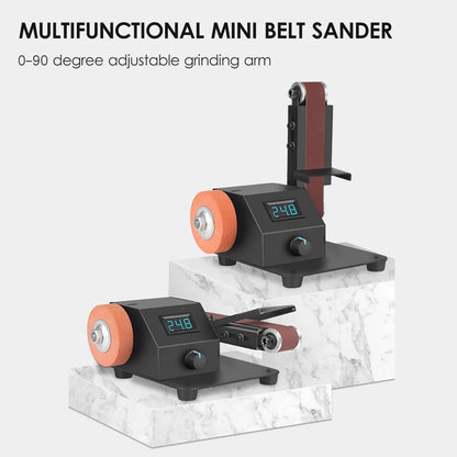 350W/250W Mini Belt Sander Electric Sanding Polishing Grinding Machine 775 Motor Stepless Speed Multifunction Grinding Tool Set