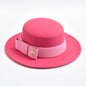 Fedora Hat for Women Fashion Formal Wedding Decorate Church Cap Flat Top Bow Party Jazz Hat Chapeau Femme