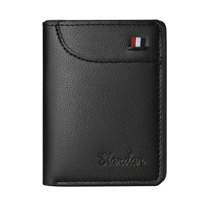 1Pc New Super Slim Soft Wallet PU Leather Mini Credit Card Wallet Purse Card Holders Men Wallet Thin Small Short Skin Wallets
