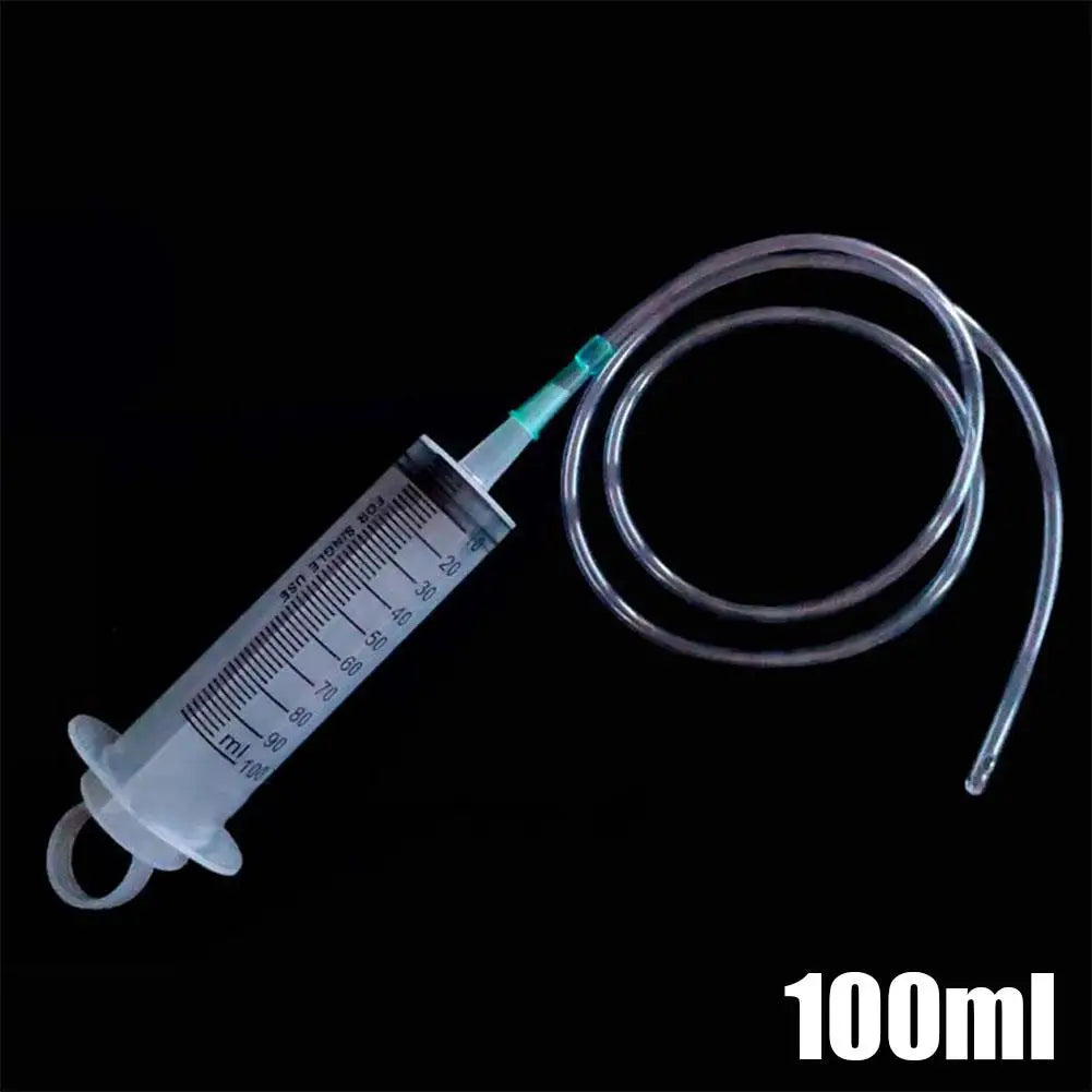 100/300/550ml Large Capacity Syringes Oil Pump With 1m Hose Pet Feeding Measuring Pump Hydroponics Nutrient Big Syringe