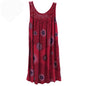 Women's clothing summer sleeveless camisole dress lace print sleeveless large swing loose sexy dress long skirt plus size