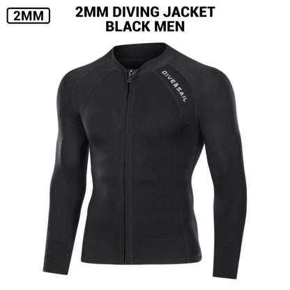 Neoprene 2MM/3MM Men Women Wetsuit Jacket Scuba Diving Suit Surf Snorkeling Underwater Fishing Spearfishing Kitesurf Equipment