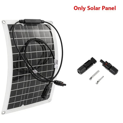 600W Solar Panel Kit Complete 18V USB With 100A Controller Solar Cells for Car Yacht RV Boat Camp MobliePhone Battery Charger