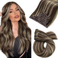 [Hot Sale] Moresoo Clip in Hair Extensions Real Natural Hair Remy Straight Set 5&7 Pcs Brazilian Clip in Human Hair Extensions