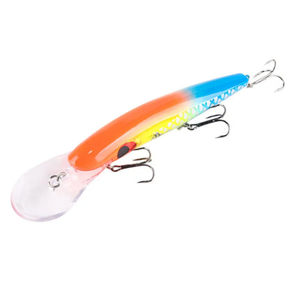 1Pcs Big Minnow Fishing Lures 16.2cm23g Bending Wobblers Trolling Crankbaits Artificial Bait Pike Carp Bass Pesca Tackle