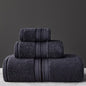 New Egyptian Cotton Bath Towel Set High-Quality Solid Color Thicken Bathroom Towel Set Soft Comfortable