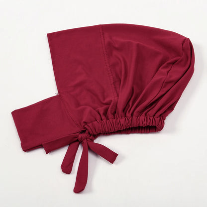 Muslim Inner Cap Hijab For Women Solid Underscarf Hijab Undercap Scarf Turban Hat Islamic Muslim Hijabs Ready To Wear Headcover