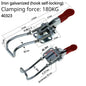 304 Stainless Steel / Iron galvanized Quick Fixture Adjustable Buckle Lock Clamp Box Buckle Horizontal Fixture Door Bolt Clamp
