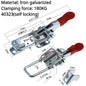 304 Stainless Steel / Iron galvanized Quick Fixture Adjustable Buckle Lock Clamp Box Buckle Horizontal Fixture Door Bolt Clamp