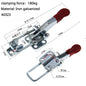 304 Stainless Steel / Iron galvanized Quick Fixture Adjustable Buckle Lock Clamp Box Buckle Horizontal Fixture Door Bolt Clamp