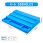 Milling Cutter Tool Box 288 Hole Storage Box Drill Bit Storage Box 4mm 16mm CNC Tool Organizer Rack Accessories Multifunctional