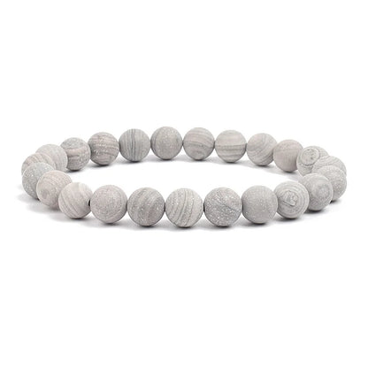 Natural Stone Beads Bracelet For Women Men Amethysts Crystal Quartzs Aquamarines Jades Jewelry Agates Elastic Bangle Bracelets