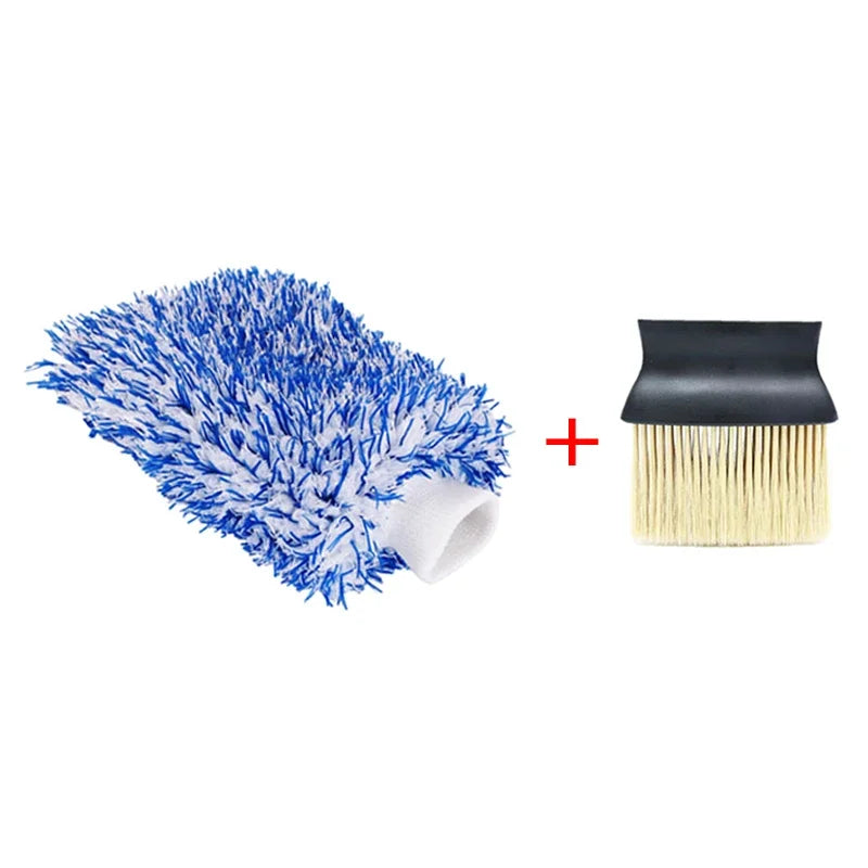 Plush Car Wash Mitt Microfiber Thick Car Cleaning Mitts Auto Car Wash Accessories Car Cleaning Tools dusting gloves