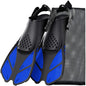 Snorkel Fins Adjustable Buckles Swimming Flippers Short Silicone Scuba Diving Shoes Open Heel Travel Size Adult Men Womens