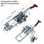 304 Stainless Steel / Iron galvanized Quick Fixture Adjustable Buckle Lock Clamp Box Buckle Horizontal Fixture Door Bolt Clamp