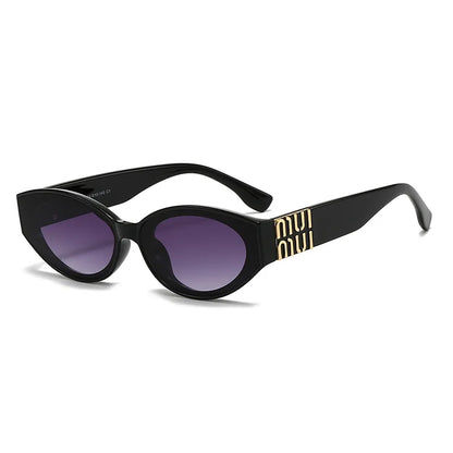 MUI MUI Glasses Stylish Fashion Designer Women Men Sunglasses Cute Oval Trending Shades Unisex Glamour Eyewear UV400